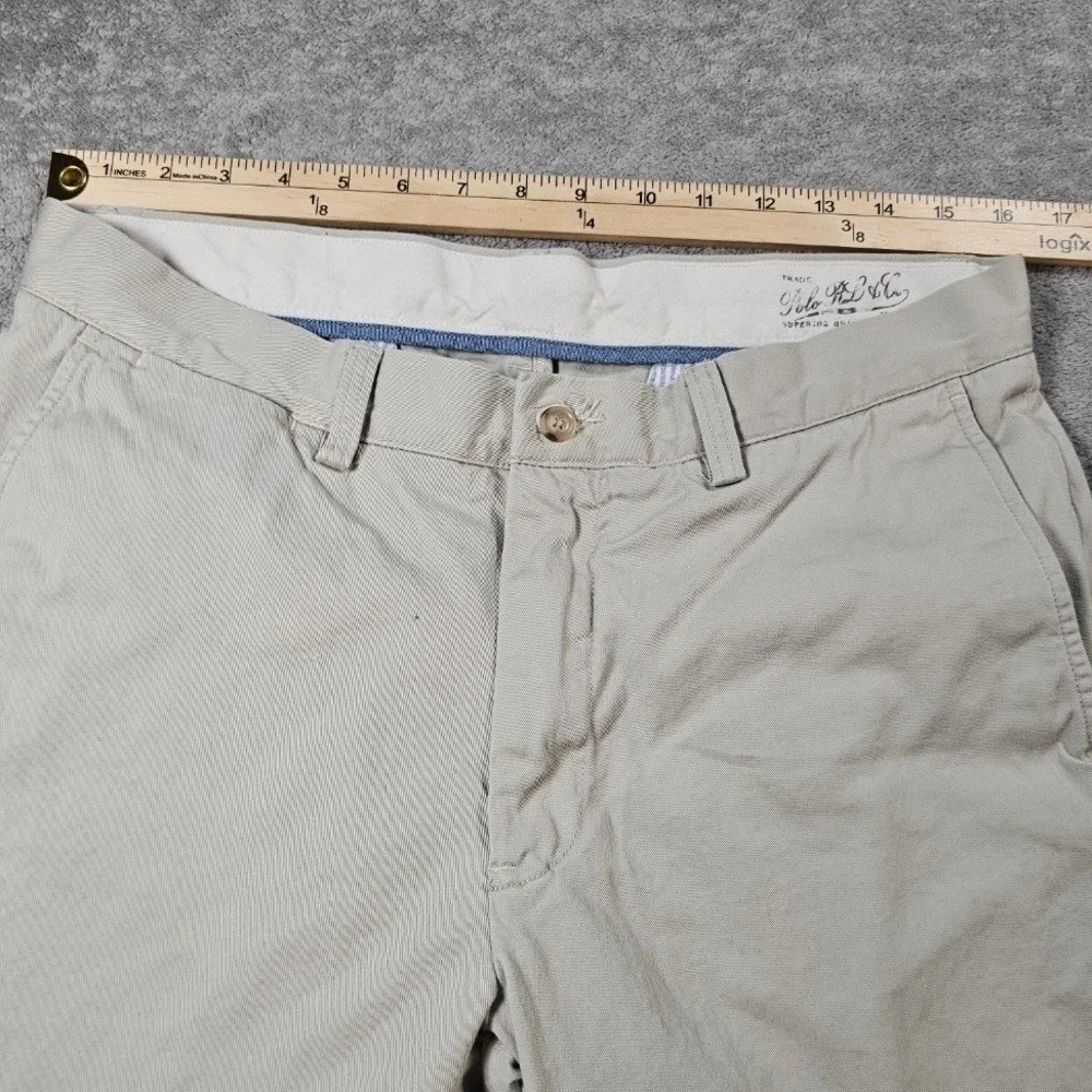 Polo Ralph Lauren Mens Khaki Chino Pants Straight Leg Cotton Twill Trousers Tan